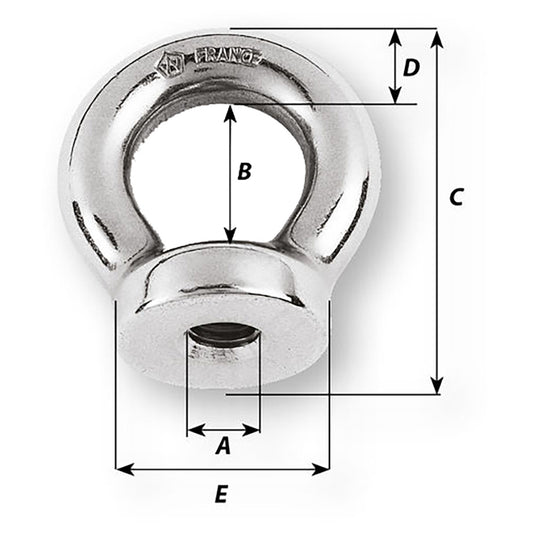 Wichard 516 Eye Nut 2132 Diameter 06341