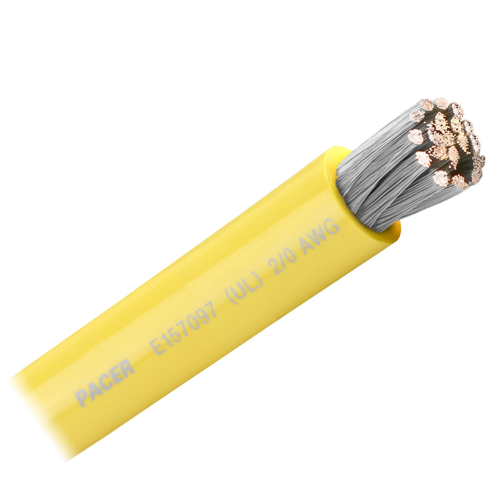 Pacer Yellow 20 AWG Battery Cable Sold By The Foot WUL20YLFT