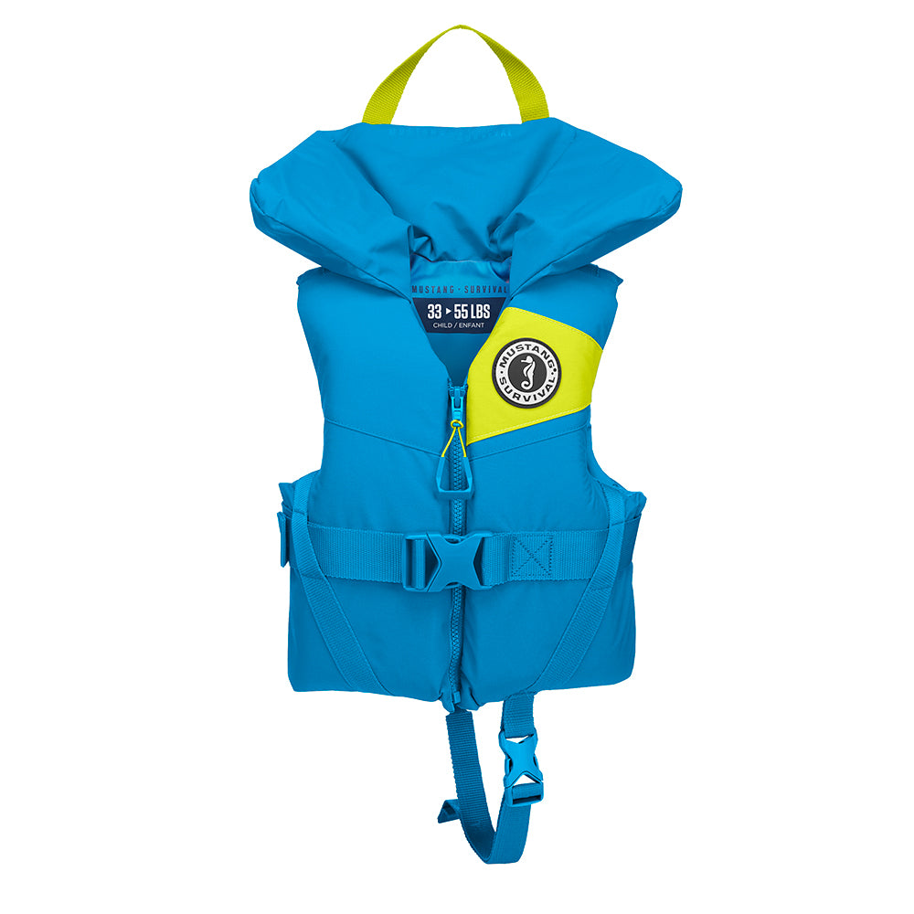 Mustang Lil Legends Child Foam Vest  Azure Blue MV35552680216