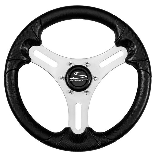 Schmitt Marine Torcello Lite 13 Wheel  Black Polyurethane Wheel wSilver Spokes  Black Cap 34 Tapered Shaft PU06310401R