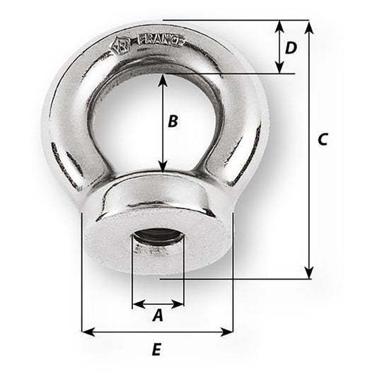 Wichard 8mm Eye Nut 2132 Diameter 06344