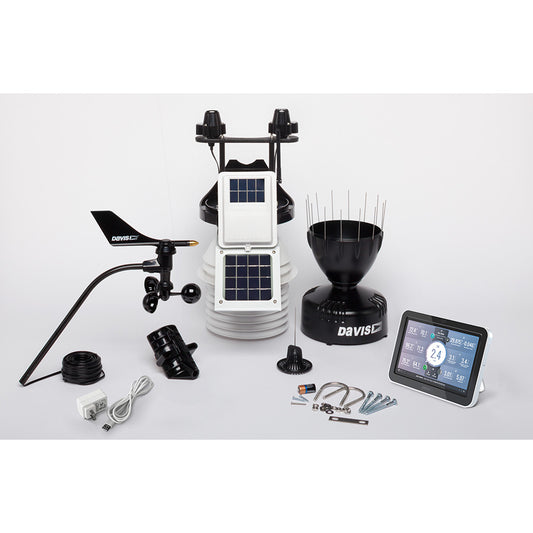 Davis Vantage Pro2 Wireless Weather Station wWeatherLink Console 24hr Fan Aspirated Radiation Shield UV  Solar Sensors