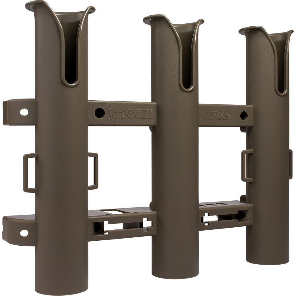 SeaDog Triple Threat Three Pole Rod Holder Flat Dark Earth 3250341