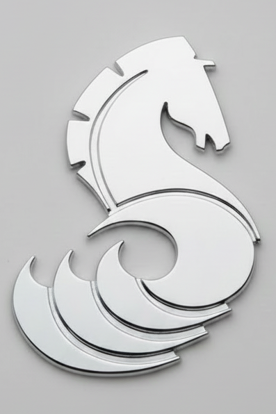 Chrome Beneteau Sea Horse (3 Tails) image 0