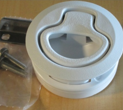 Flush Pull Latch (White) image 0