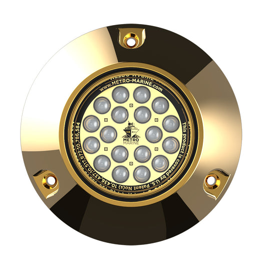 Metro Marine HighOutput Submersible Underwater Light wIntelligent Monochromatic LEDs  Aqua 45 Beam FBMR1A345