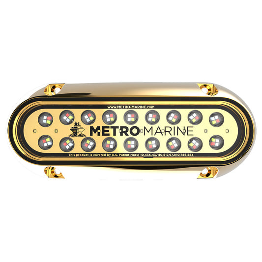 Metro Marine HighOutput Elongated Underwater Light wIntelligent Full Spectrum LEDs  RGBW 90 Beam FBME1HFS90