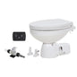 Jabsco Quiet Flush E2 Fresh Water Toilet Regular Bowl  12V  Soft Close Lid 380454192RSP