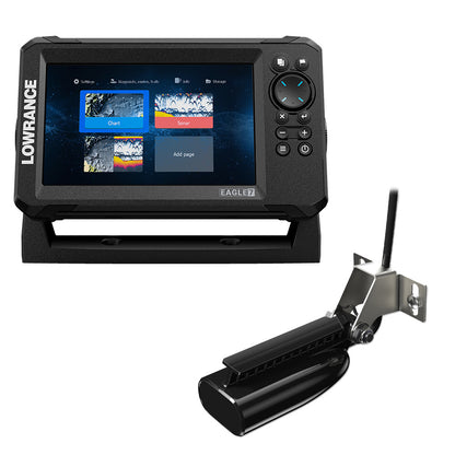 Lowrance Eagle 7 wSplitShot Transducer  Discover OnBoard Chart 00016227001