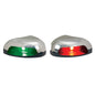 Perko RedGreen Horizontal Mount Side Light  Pair  Stainless Steel 0626DP0STS