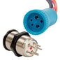Bluewater 22mm Push Button Switch  OFFONON NavAnc Contact  BlueGreenRed LED  1 Lead 905931141