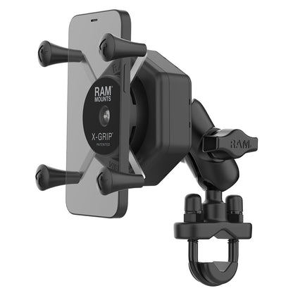 RAM Mount RAM XGrip Phone Mount wVibeSafe  UBolt Base  Short RAMB149ZAUN7462