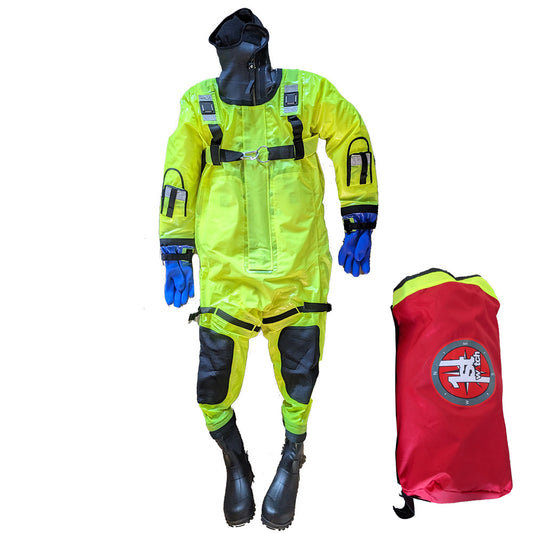 First Watch RS1005 Ice Rescue Suit  HiVis Yellow  SM Built to Fit 4658 RS1005HVM