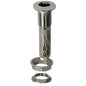 CE Smith 80 Series Screwless Flush Mount Rod Holder  0 Degree  Stainless Steel  Swivel Bottom  Black Liner 53686S