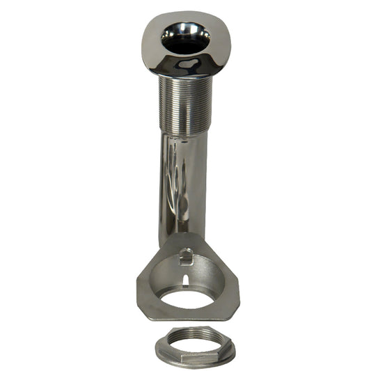 CE Smith 80 Series Screwless Flush Mount Rod Holder  15 Degree  Stainless Steel  Swivel Bottom  Black Liner 53687S