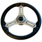 Schmitt Marine Torcello 14 Wheel  03 Series  Polyurethane Wheel wChrome Trim  Cap  Brushed Spokes  34 Tapered Shaft 