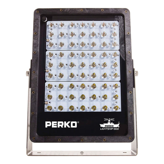 Perko Lightship 300 LED High Performance Spotlight  1224V  Black 1643300S0B