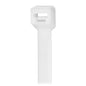 Pacer 8 Cable Tie  Natural Color  50lb Tensile Strength  2 Bundle Diameter  100 Piece Bag CT2S100