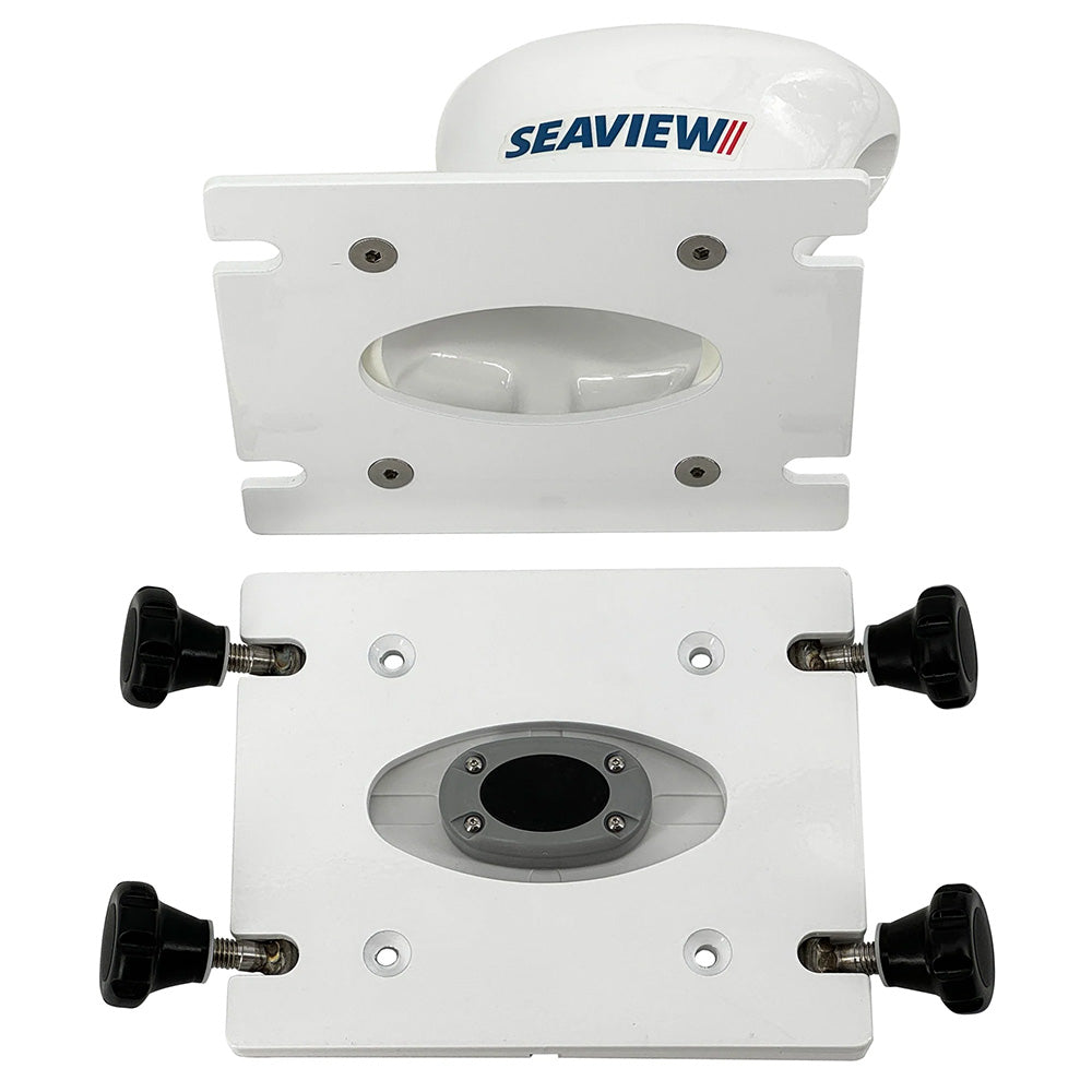Seaview Removable Base fPedestal Mounts w7x7 Base Plate  White PMRB7