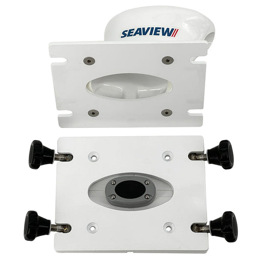 Seaview Removable Base fPedestal Mounts w7x7 Base Plate  White PMRB7