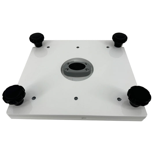 Seaview Removable Base fPedestal Mounts w10x10 Base Plate  White PMRB10