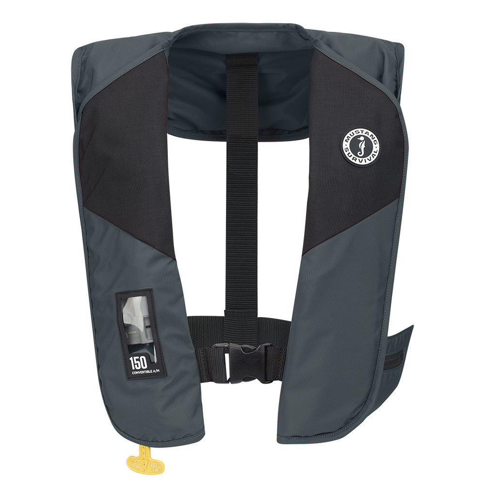 Mustang MIT 150 Convertible AM Inflatable PFD  Admiral Grey MD20201910235