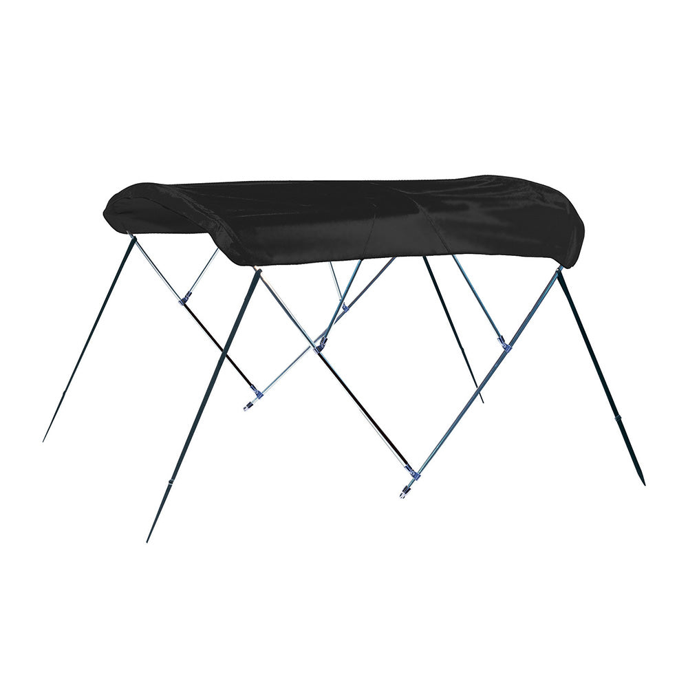 Carver 4 Bow 8 Pontoon Bimini Top wBoot  Black Acrylic A8SQ4893UB02