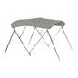 Carver 4 Bow 8 Pontoon Bimini Top wBoot  Cadet Grey Acrylic A8SQ4893UB10