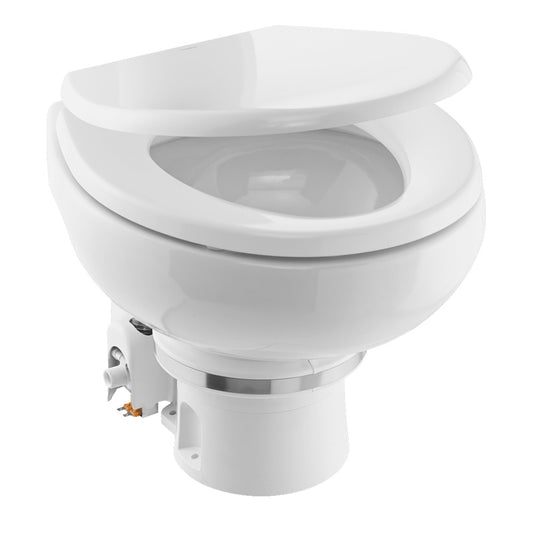 Dometic MasterFlush 7120 White Electric Macerating Toilet wOrbit Base  Freshwater  24V 9610007271