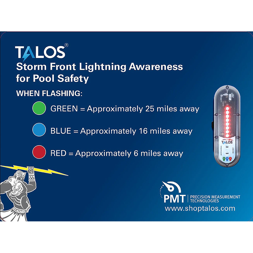 TALOS Standard Lightning Detector w18x24 Safety Information Sign SFD1824PMTB