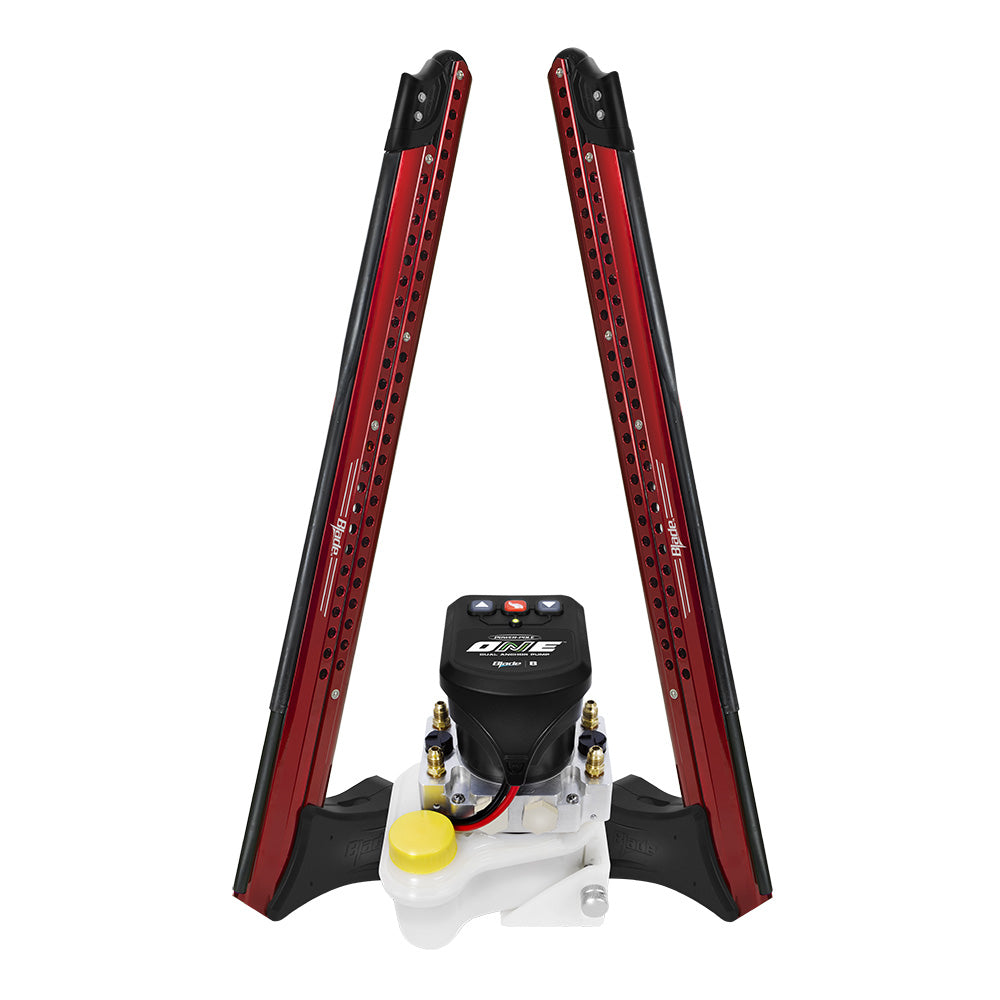 PowerPole Blade ONE Pump BLS Shallow Water Anchor System  8  Dual Blade  Red PP2BLS8RD
