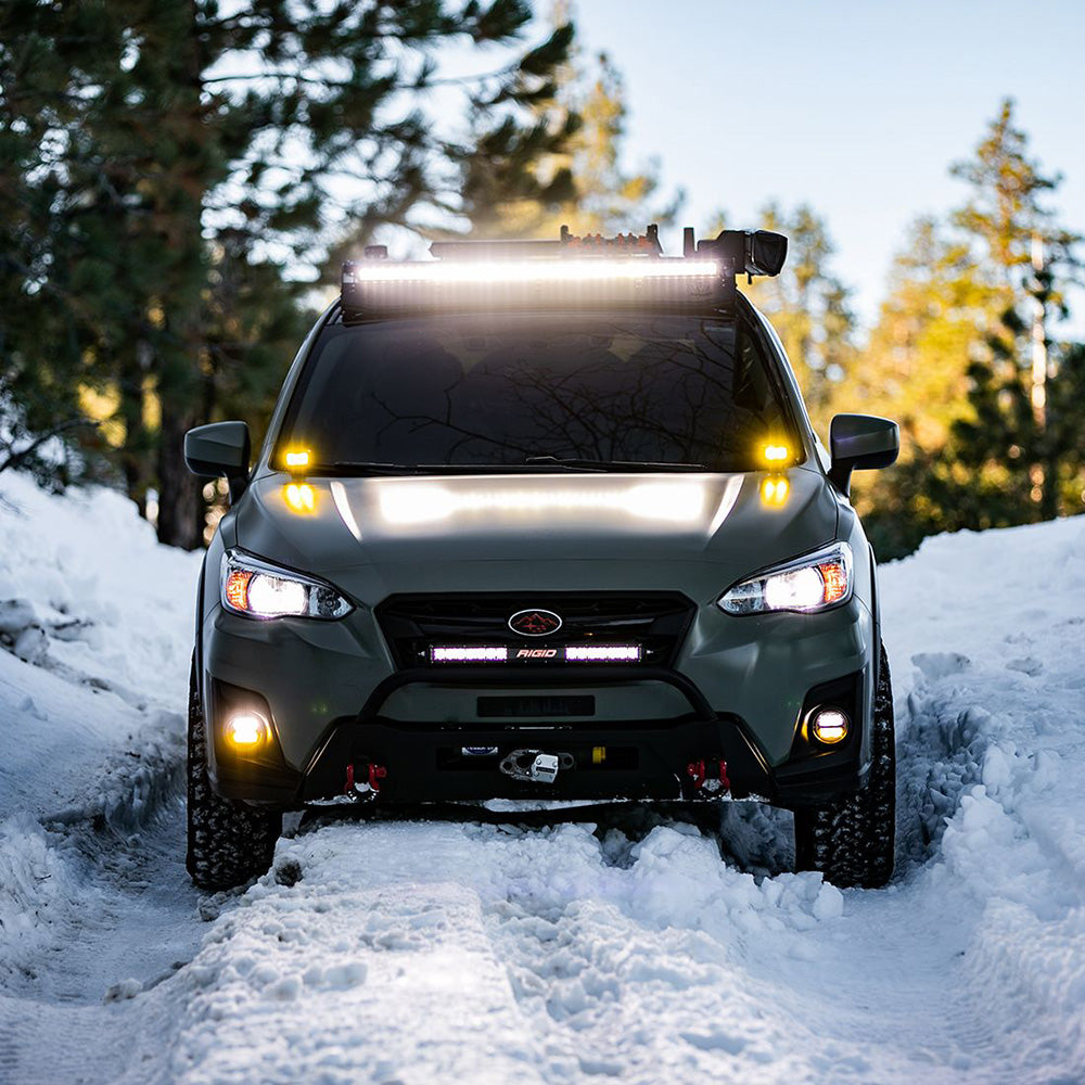 RIGID Industries 360Series 4 LED SAE Fog Beam  YellowWhite  Set of 2 36122