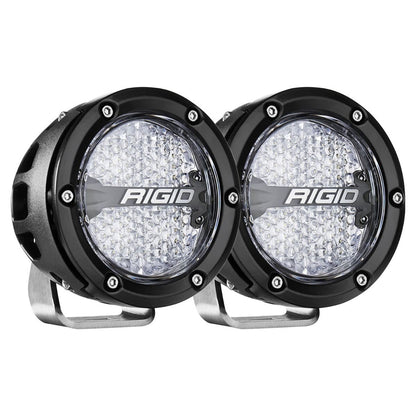 RIGID Industries 360Series RGBW 4 Offroad Lamp Diffused Beam wRGBW Backlight Pods  Set of 2 36400