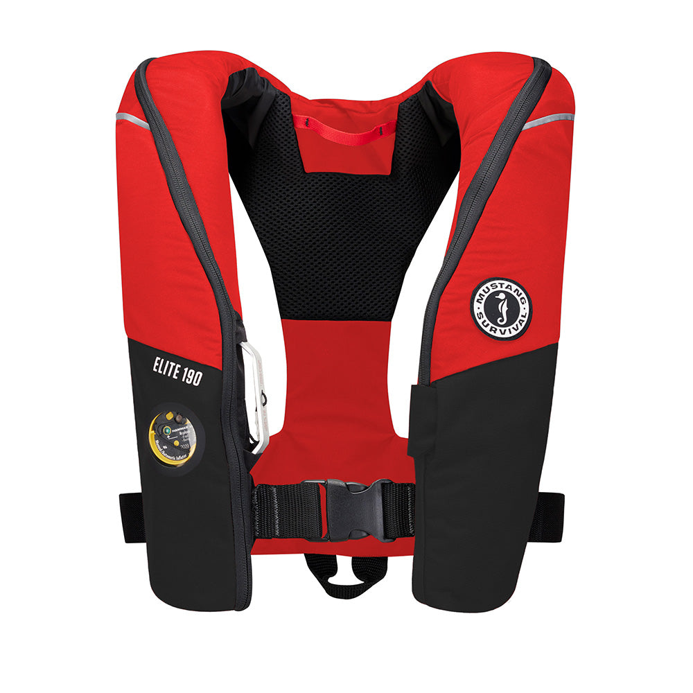 Mustang Elite 190 Offshore Inflatable PFD  RedBlack MD31701230
