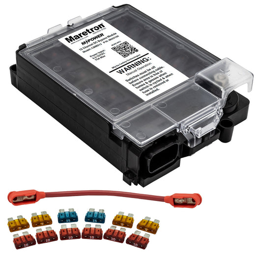 Maretron 12 Circuit Bypass Module NMEA 2K wFuse Pack  Jumper Wire CBMD12R