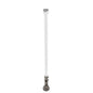 Seaview 24 Manually Folding Light Post w316 Stainless Steel Base  LTBLED12C5 Navigation Light  White SVMHB124LEDSSW
