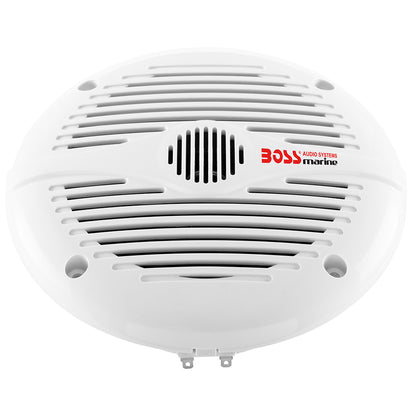 Boss Audio MR60 65 Round Speakers  White  Pair MR60
