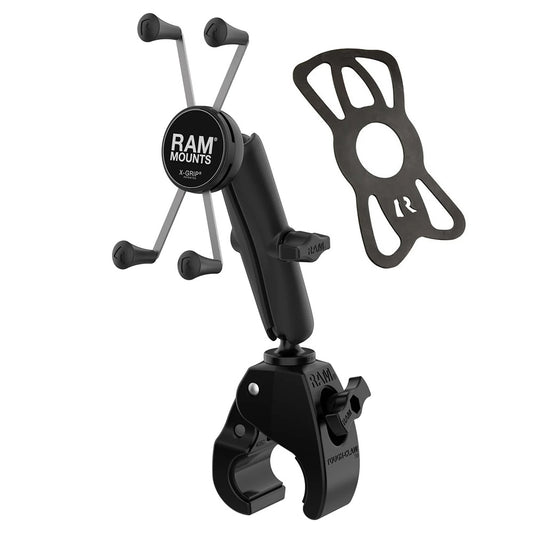 RAM Mount RAM XGrip Large Phone Mount wToughClaw Medium Clamp Base  Long RAMB404CUN10U