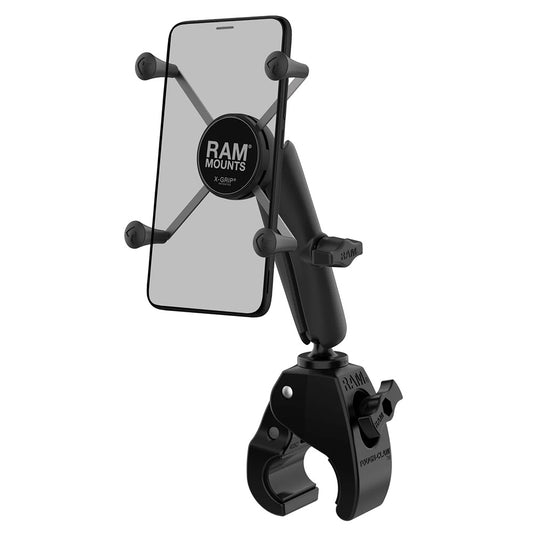 RAM Mount RAM XGrip Large Phone Mount wToughClaw Medium Clamp Base  Long RAMB404CUN10U