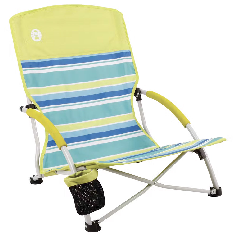 Coleman Utopia Breeze Beach Sling Chair  YellowBlue 2000019265