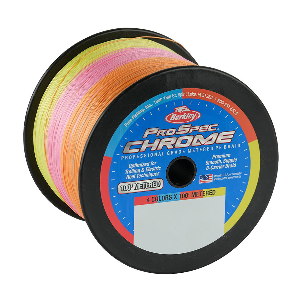 Berkley ProSpec Chrome 4 x 100 Metered Braid  130lb  3000yd 1641081