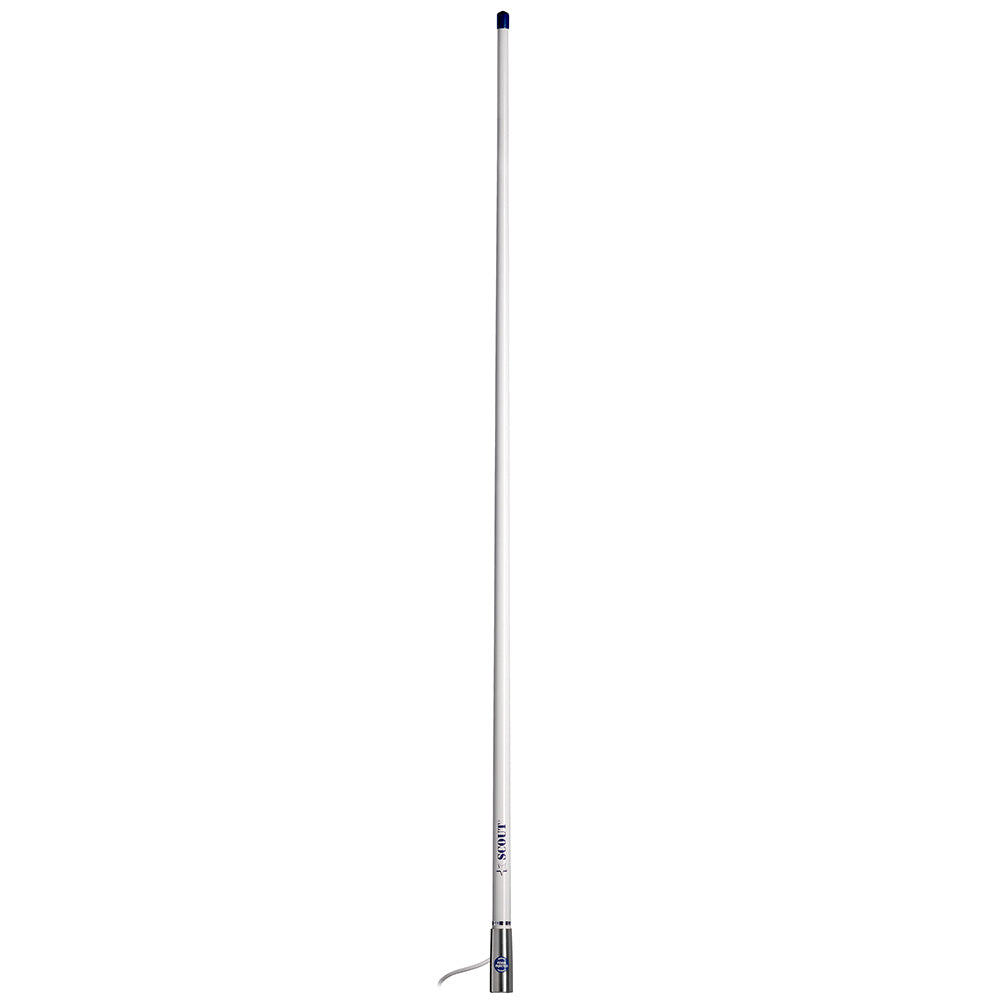 Scout 4 White VHF Antenna 3dB Stainless Steel Ferule w5M RG58 Includes PL259 PF AN NVHF00044T