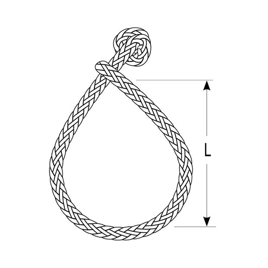 Ronstan Soft Shackle  Size S  4mm x 65mm wRobline Line DSH4GRY