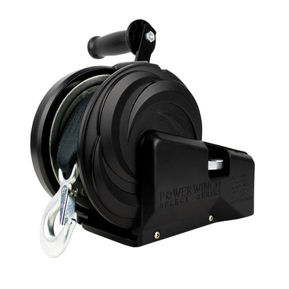 Powerwinch Select Series Winch 2000lb 2 Speed 8 Crank Arm  Carbon Black 21400W20008BR