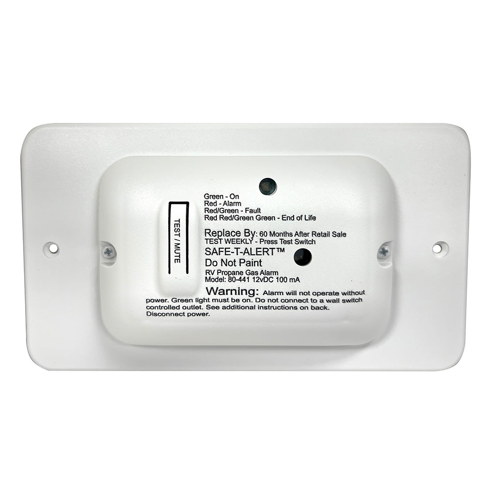 SafeTAlert 80 Series White Propane Gas Alarm  12V 80441WTTR