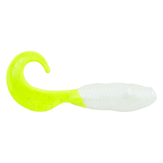 Berkley Gulp Saltwater Swimming Mullet  5  Pearl WhiteChartreuse 1519948