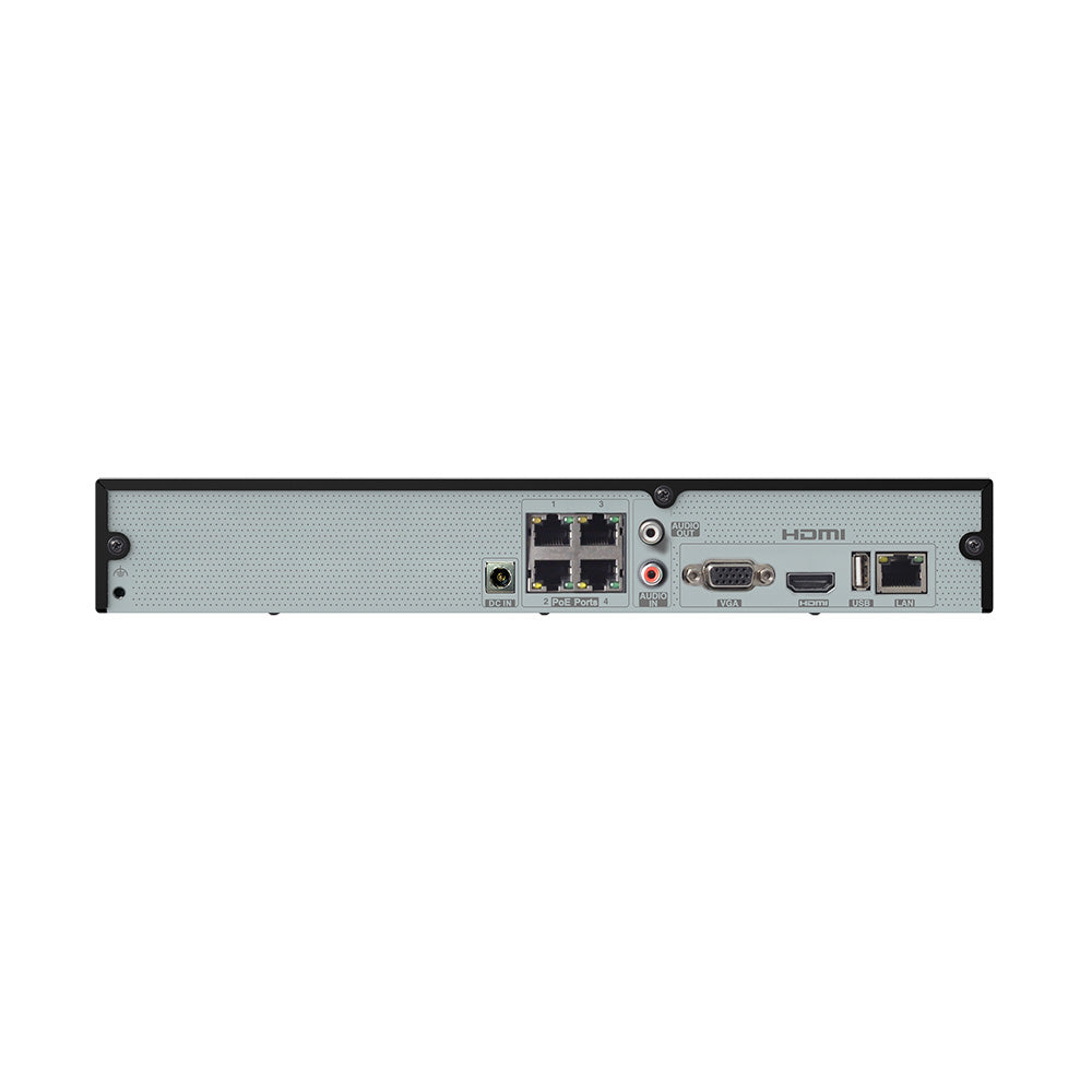 Speco 4Channel 4K H265 NVR wPOE  1 SATA  NDAA  2TB N4NRM2TB