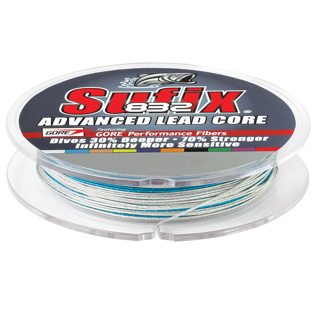 Sufix 832 Advanced Lead Core  27lb  10Color Metered  100 yds 658127MC