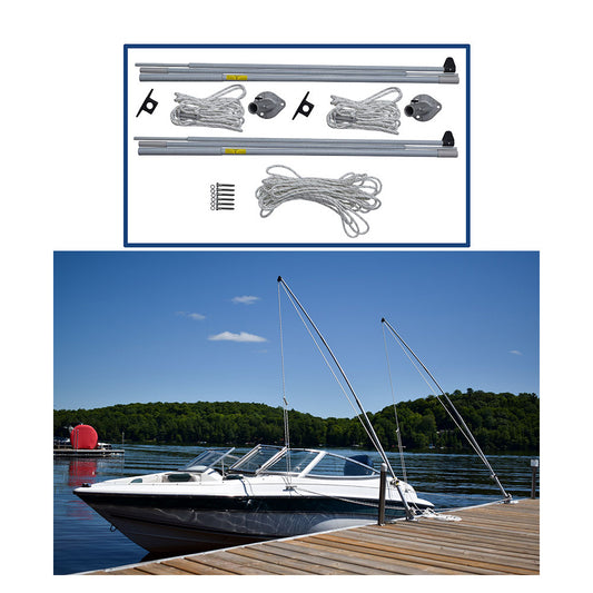 Dock Edge Supreme EZStow Mooring Whips  10  4000lbs  Up to 21 DE3330F