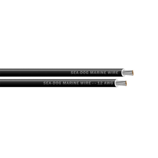 SeaDog 12 AWG Black Primary Wire  1000 8012019